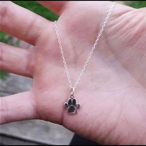 Paw Print Necklace Pendant